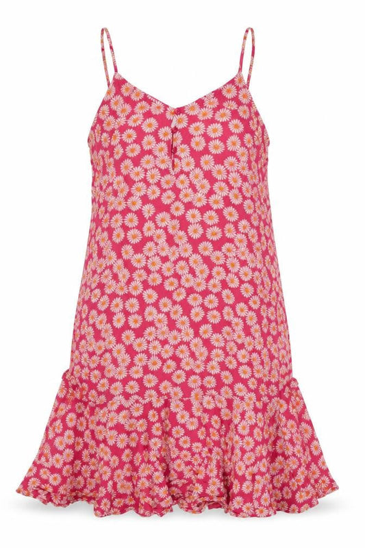 Pieces Women's Pink Floral Slip Dress M