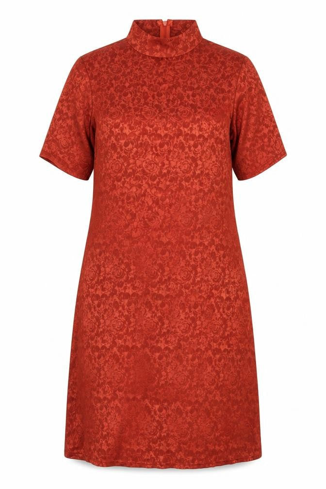 Next Women's Red Knee Length Sheath Dress - Size 12