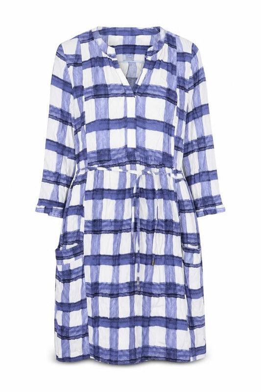 Maeve Women's XS Blue Check Shirt Dress