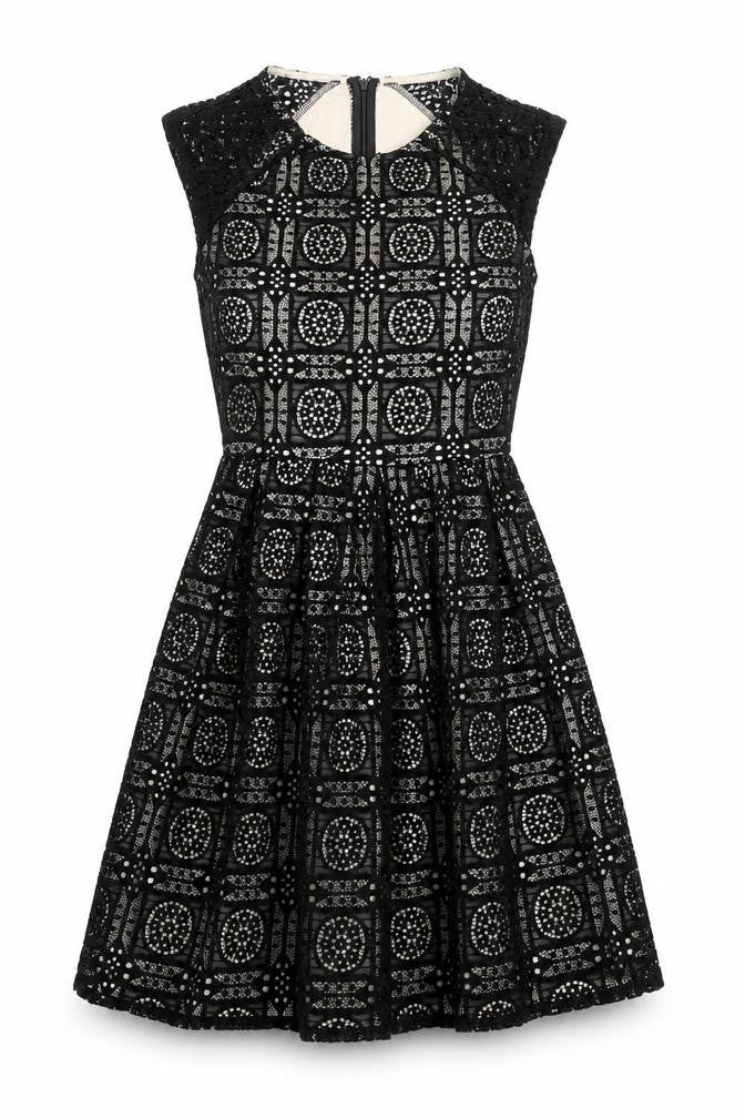 Helo Loves London Women's Black Fit & Flare Dress Size 8