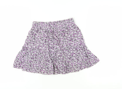 Zara Women's Multicoloured Floral Skirt XS