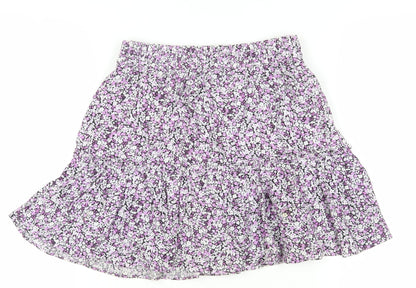 Zara Women's Multicoloured Floral Skirt XS