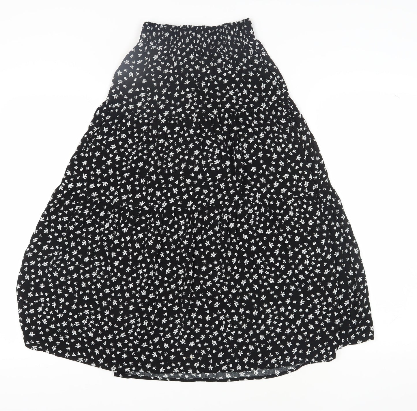 Stradivarius Women's Black XS Floral Skirt