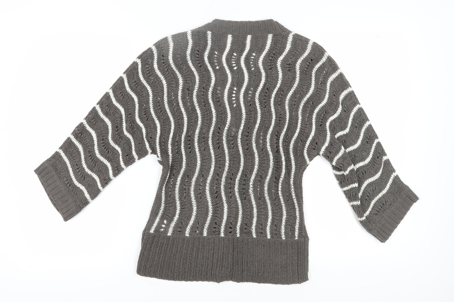 Roman Originals Women's Grey Cardigan, Size S, V-Neck