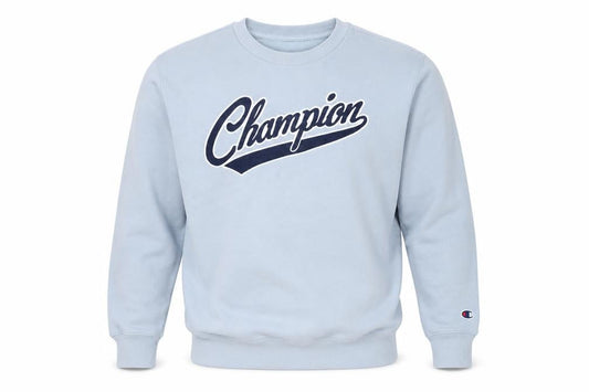 Champion Men's Blue Pullover Sweatshirt S Logo