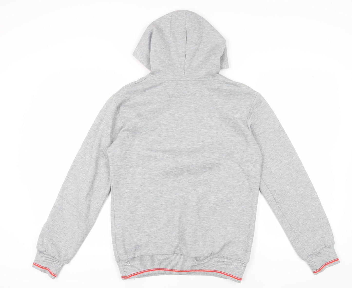 Lonsdale Grey Cotton Pullover Hoodie Size 12