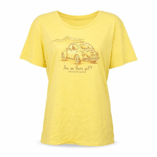 globalculture Womens Yellow XL T-Shirt Round Neck Casual
