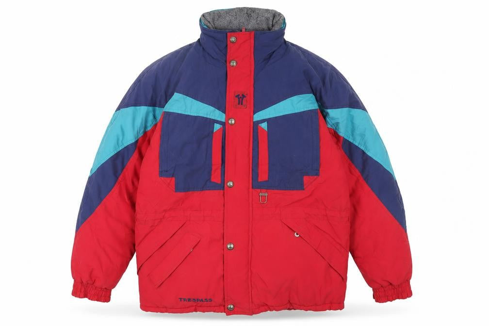 Trespass Men's Red Puffer Jacket Medium Outdoor