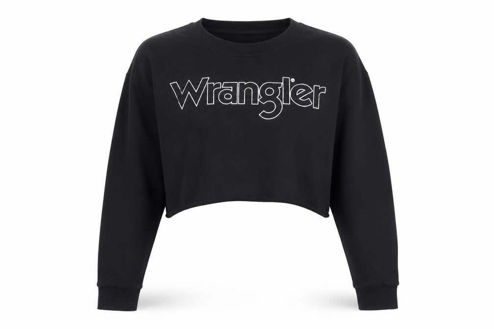 Wrangler Women's Black Pullover Sweatshirt, M