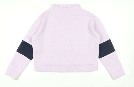 GapFit Women's Purple XL Mock Neck Sweatshirt