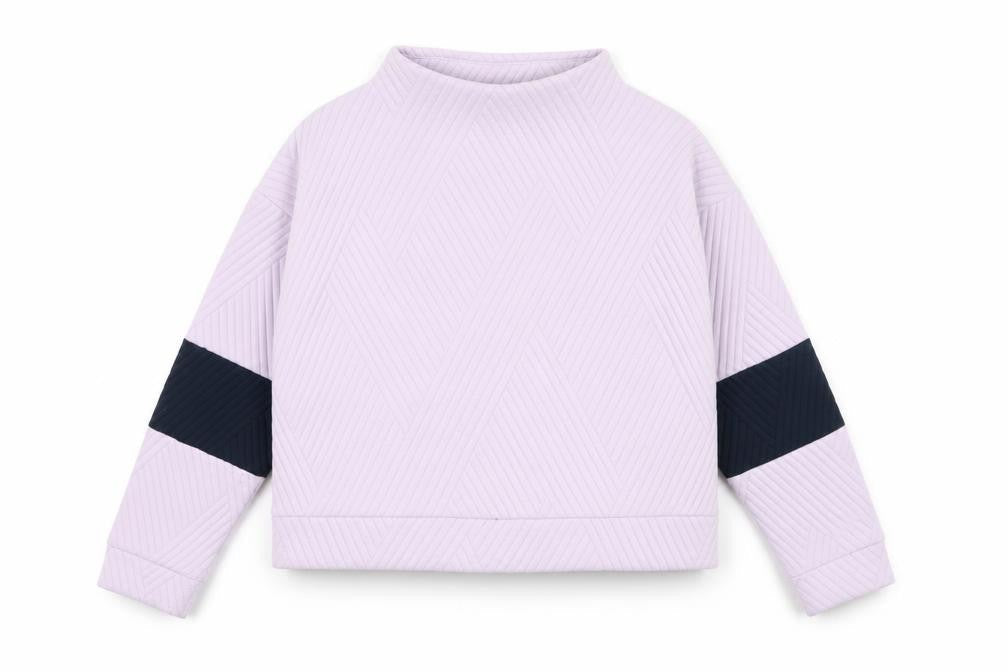 GapFit Women's Purple XL Mock Neck Sweatshirt