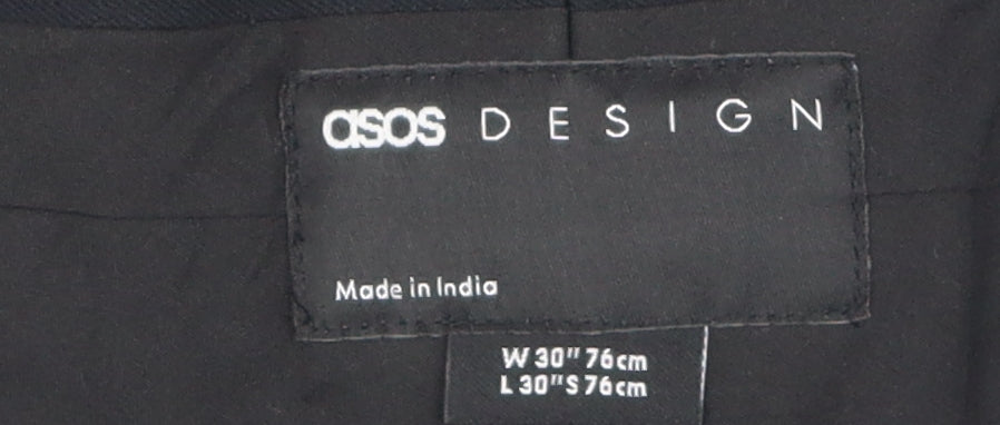 ASOS DESIGN Men's Black Trousers Size M