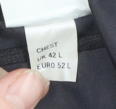 Burton Men's Black Striped Suit Jacket 42L