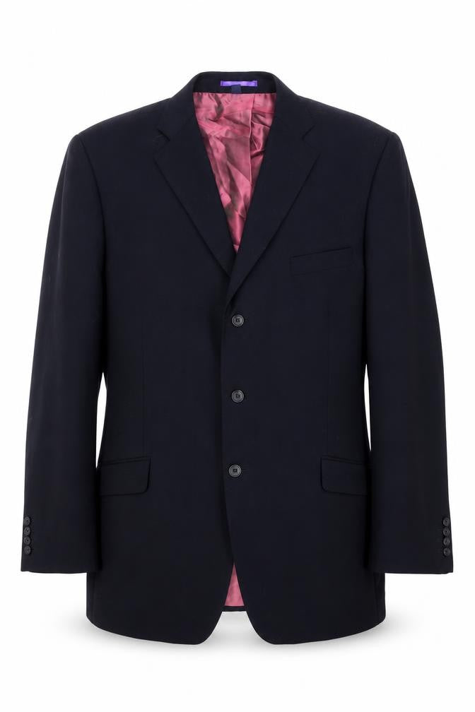 Boden Men's Black Wool Blazer 46L Formal Single-Breasted