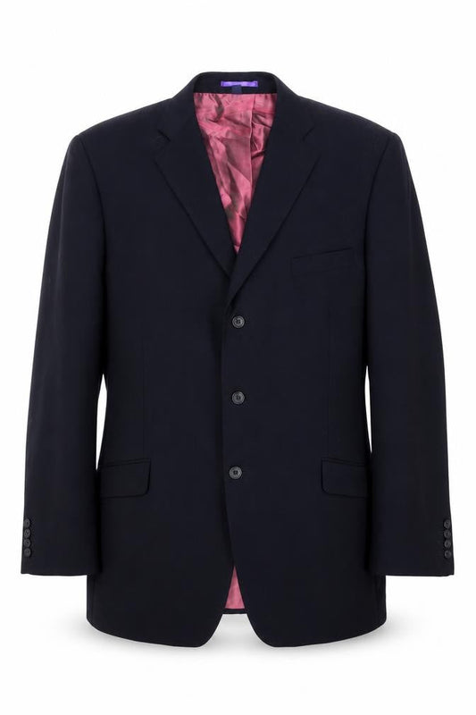 Boden Men's Black Wool Blazer 46L Formal Single-Breasted
