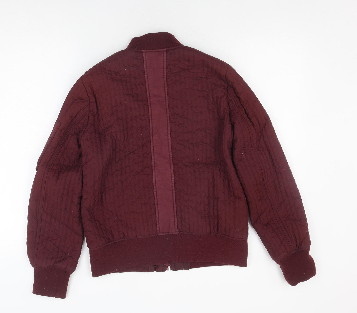 Whistles Men's Red Bomber Jacket S - Polyester Quilted