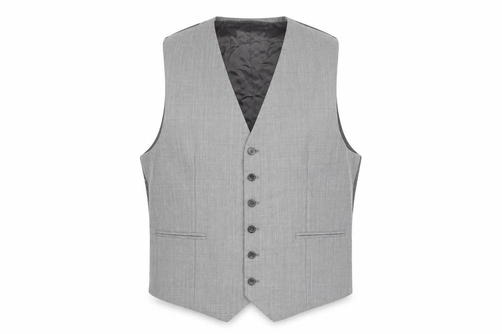 Reiss Men's Grey 44 Suit Waistcoat, Viscose Lining