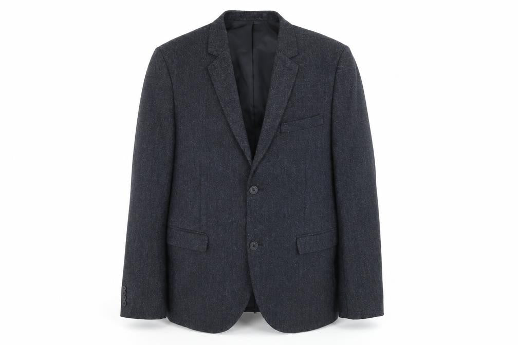 Topman Grey Men's Blazer, Size 40, Single Breasted