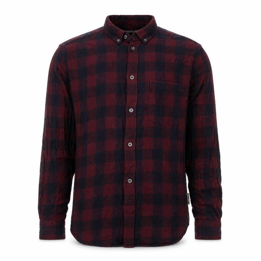 French Connection Men's Red Check Cotton Shirt M