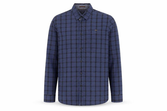 Ted Baker Mens Blue Plaid Long Sleeve Shirt Size 2XL