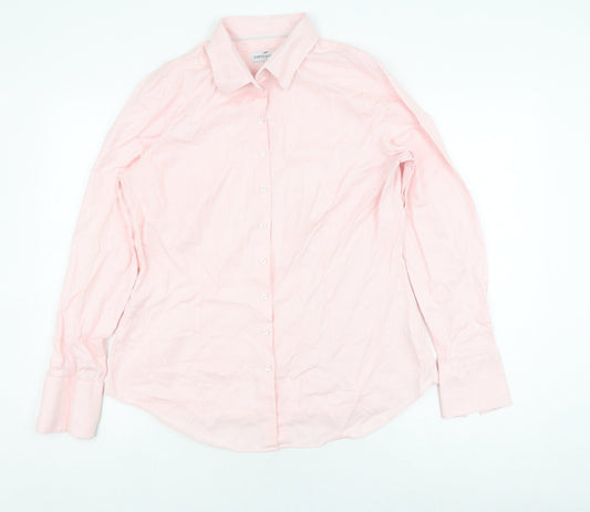 Hawes & Curtis Men's Pink Cotton Button-Up Shirt