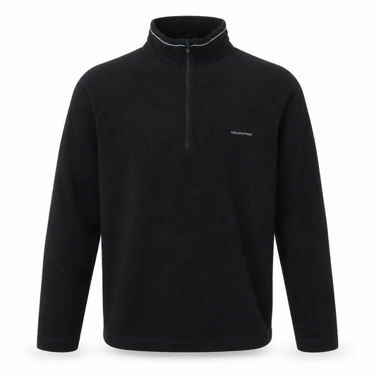Craghoppers Men's Black Fleece 1/2 Zip Sweatshirt S