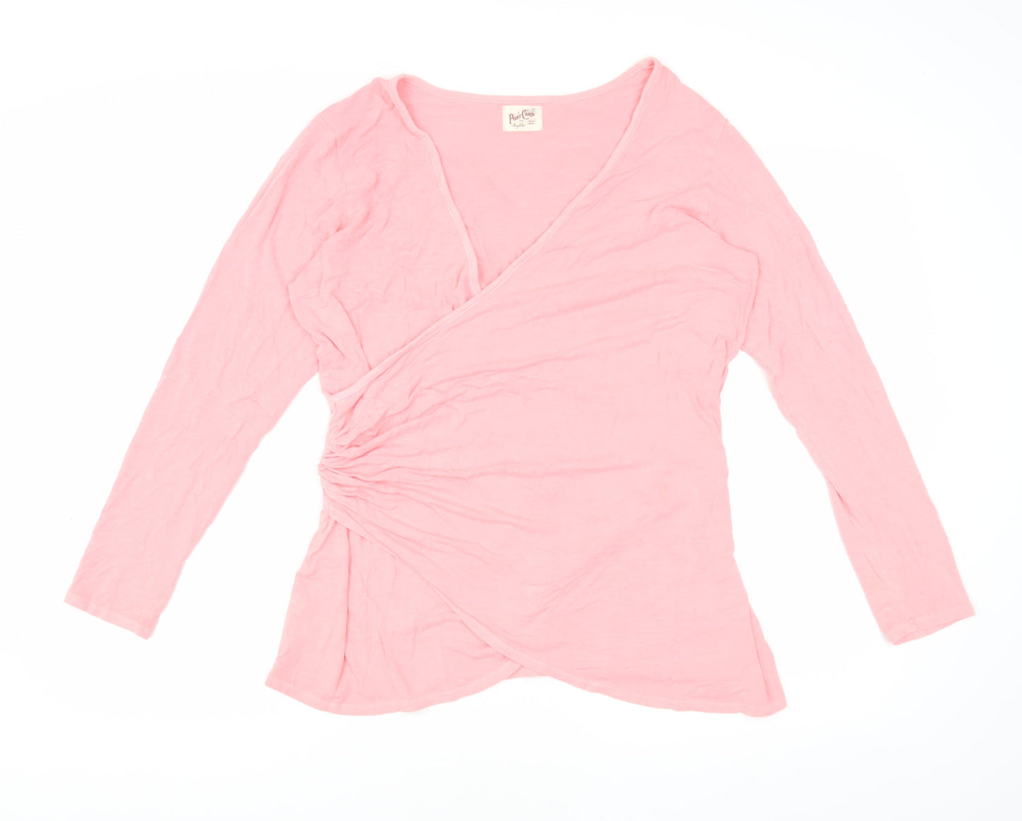 A Postcard from Brighton Women's Pink Wrap Blouse Size 4