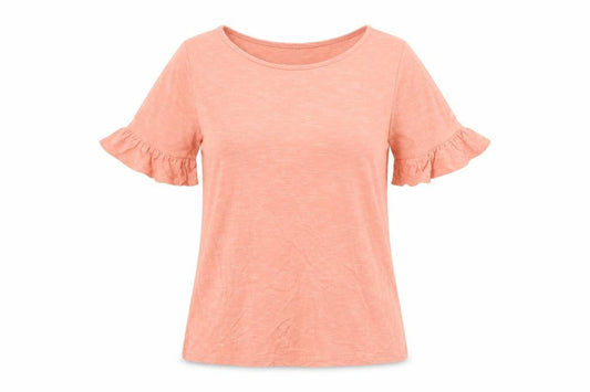 LOFT Women's Orange M Basic T-Shirt