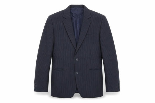 Foster Menswear Navy Pinstripe Blazer Size 38R