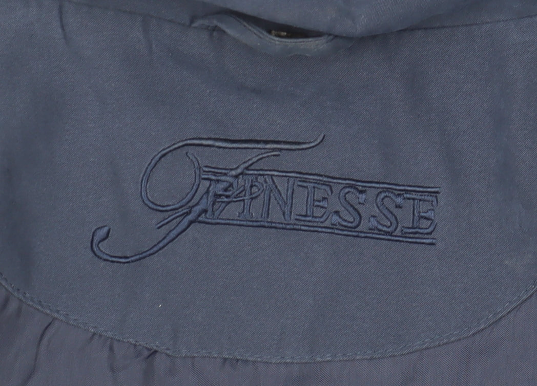 Finesse Women's Blue Relaxed Fit Basic Jacket 22