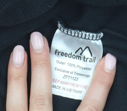 Freedom Womens Trail Black Pullover Sweatshirt, S, Polyester