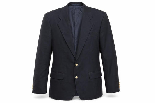 BHS Men's Black Long Blazer, Size 40L, Classic Look