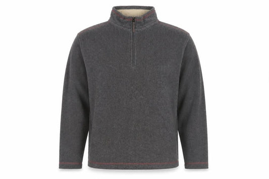 Marks & Spencer Men's Grey 1/2 Zip Regular Sweatshirt