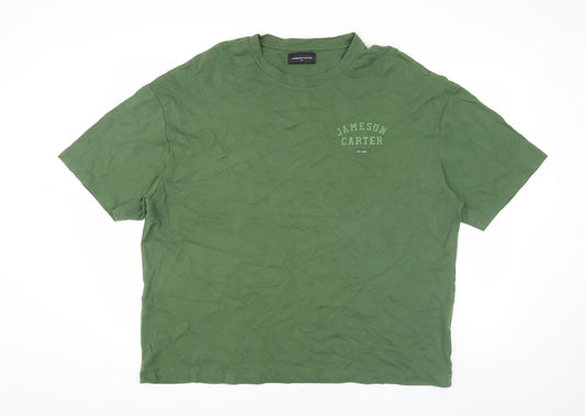 Jameson Carter Men's Green XL Crew Neck T-Shirt