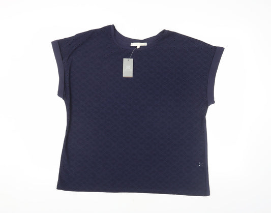Lakeland Women's Blue Crew Neck Sleeveless T-Shirt