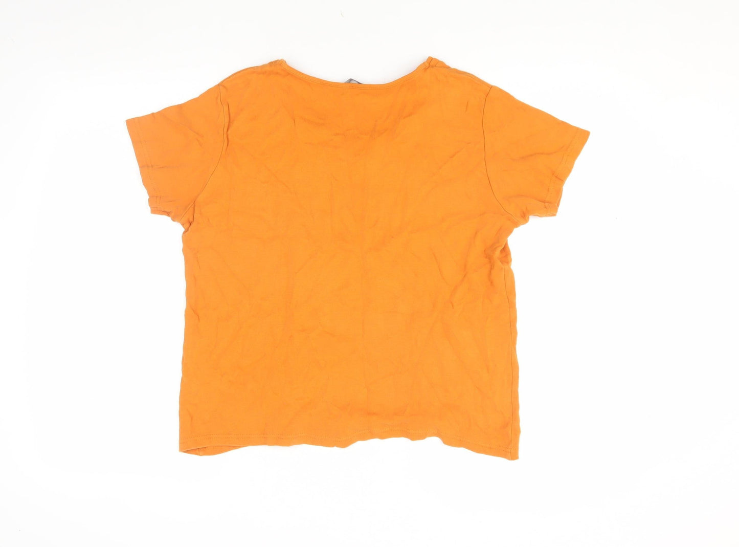 ISLE Essentials Women's Orange V-Neck T-Shirt M