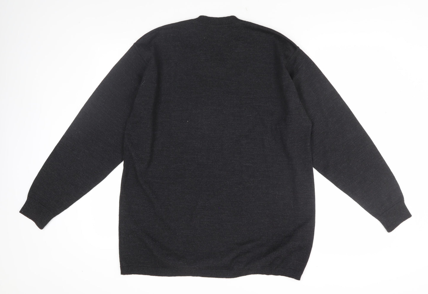 On Off Men's Black Pullover Jumper L V-Neck