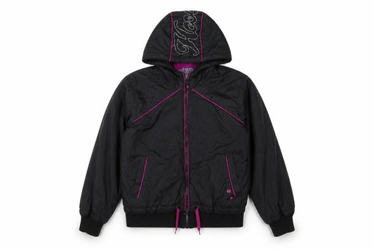 Hooch Girls Black Bomber Jacket, Hooded, Age 10-11 Years