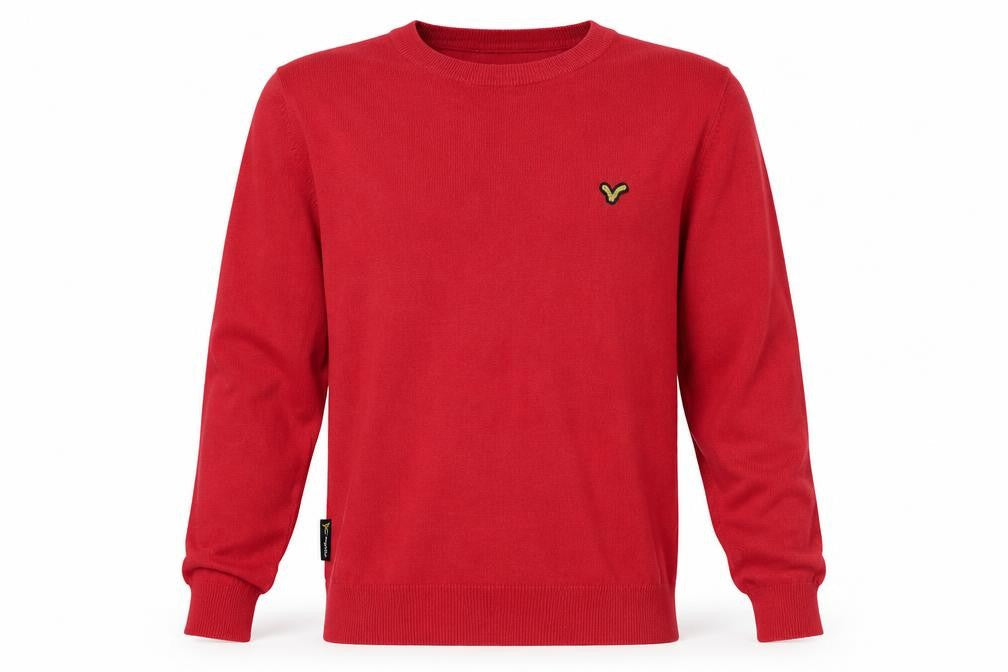 Voi Jeans Men's Red Crew Neck Pullover Jumper M