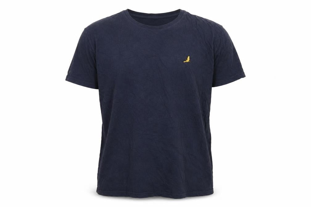 Brave Soul Men's Blue Crew Neck T-Shirt, L, Cotton