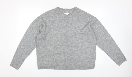 H&M Women's Grey Pullover Jumper, Size S