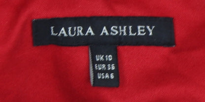 Laura Ashley Red Women's Pea Coat Jacket Size 10