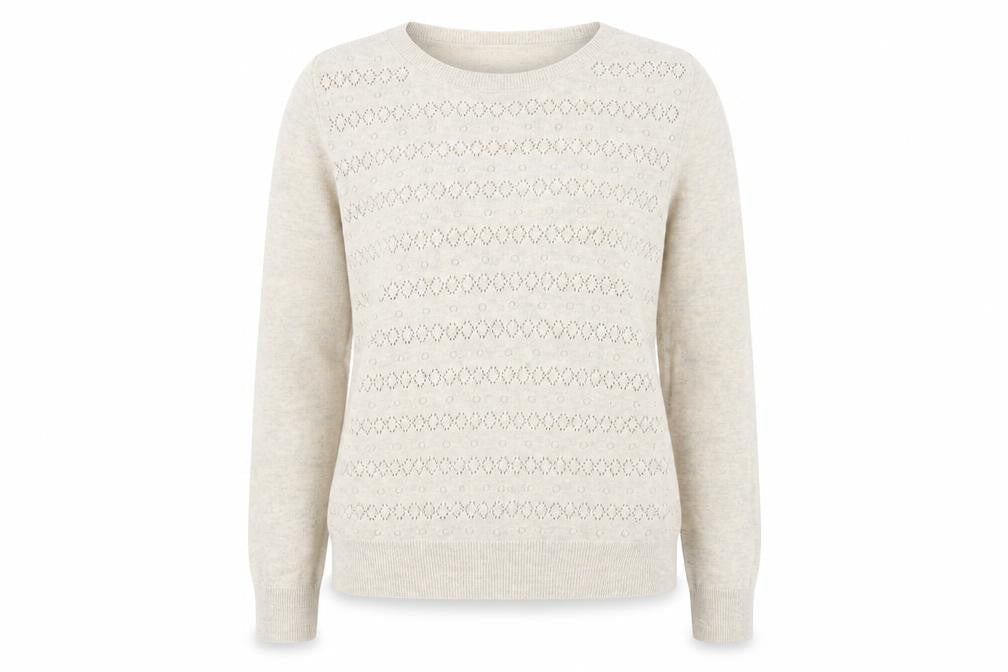 Marks & Spencer Women's Beige Crew Neck Pullover Size 12