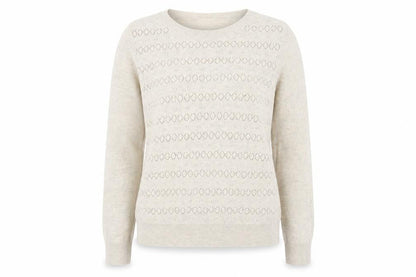 Marks & Spencer Women's Beige Crew Neck Pullover Size 12