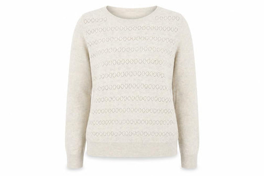 Marks & Spencer Women's Beige Crew Neck Pullover Size 12