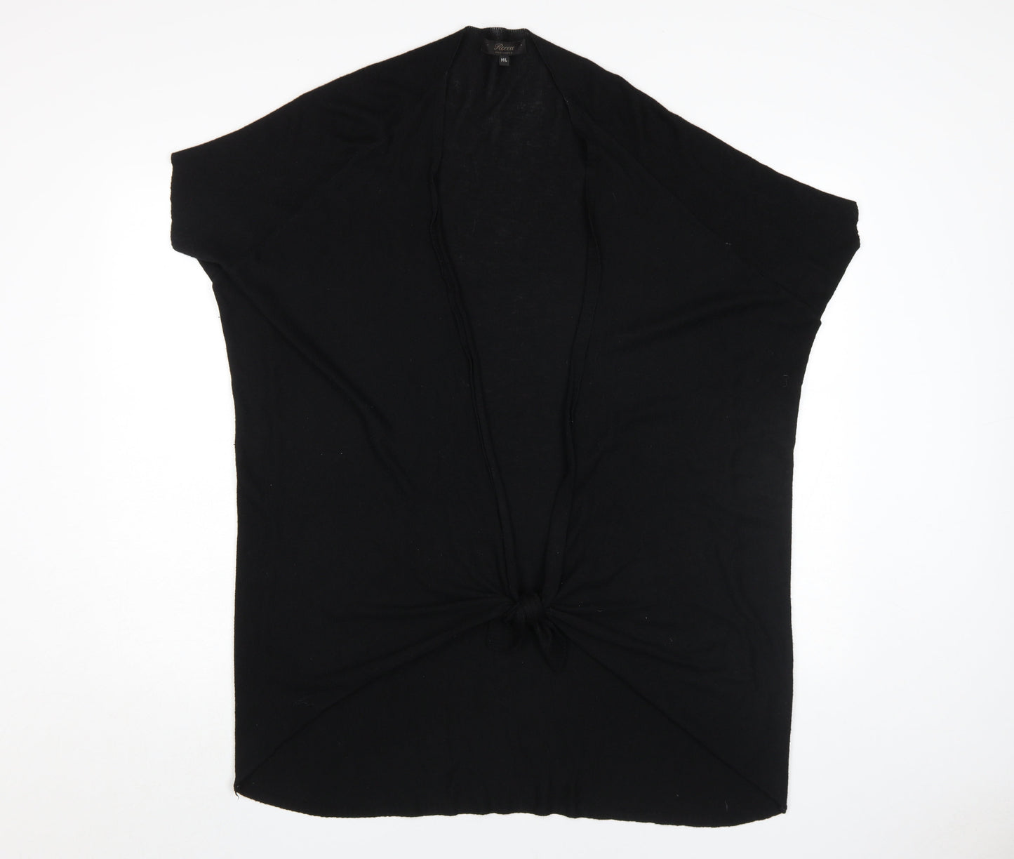 Rococo Women's Black Cape Jumper M - Elegant Knit Style