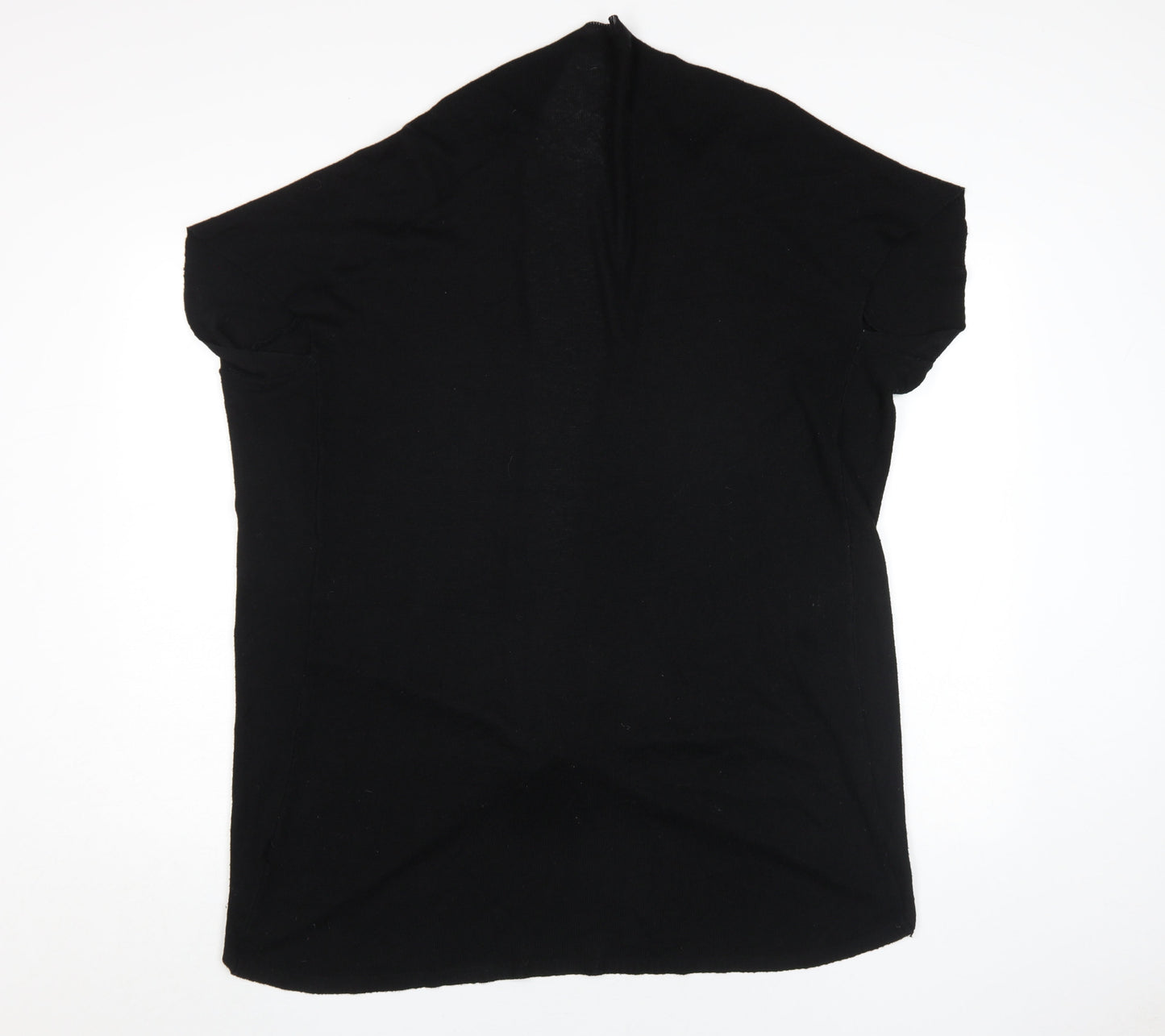Rococo Women's Black Cape Jumper M - Elegant Knit Style