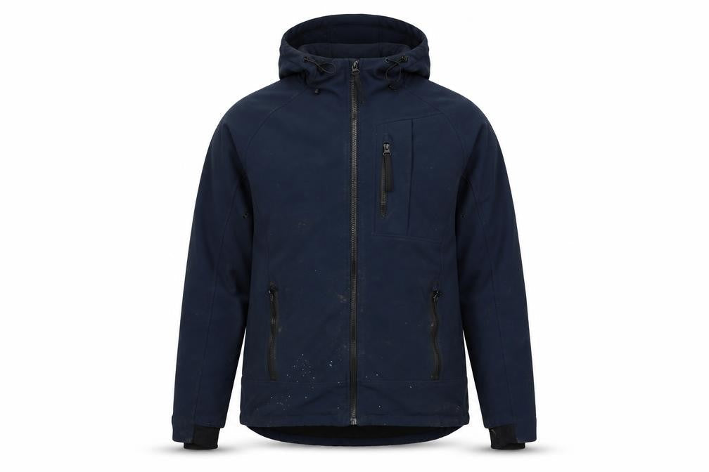 H&M Men's Blue Hooded Windbreaker Jacket M