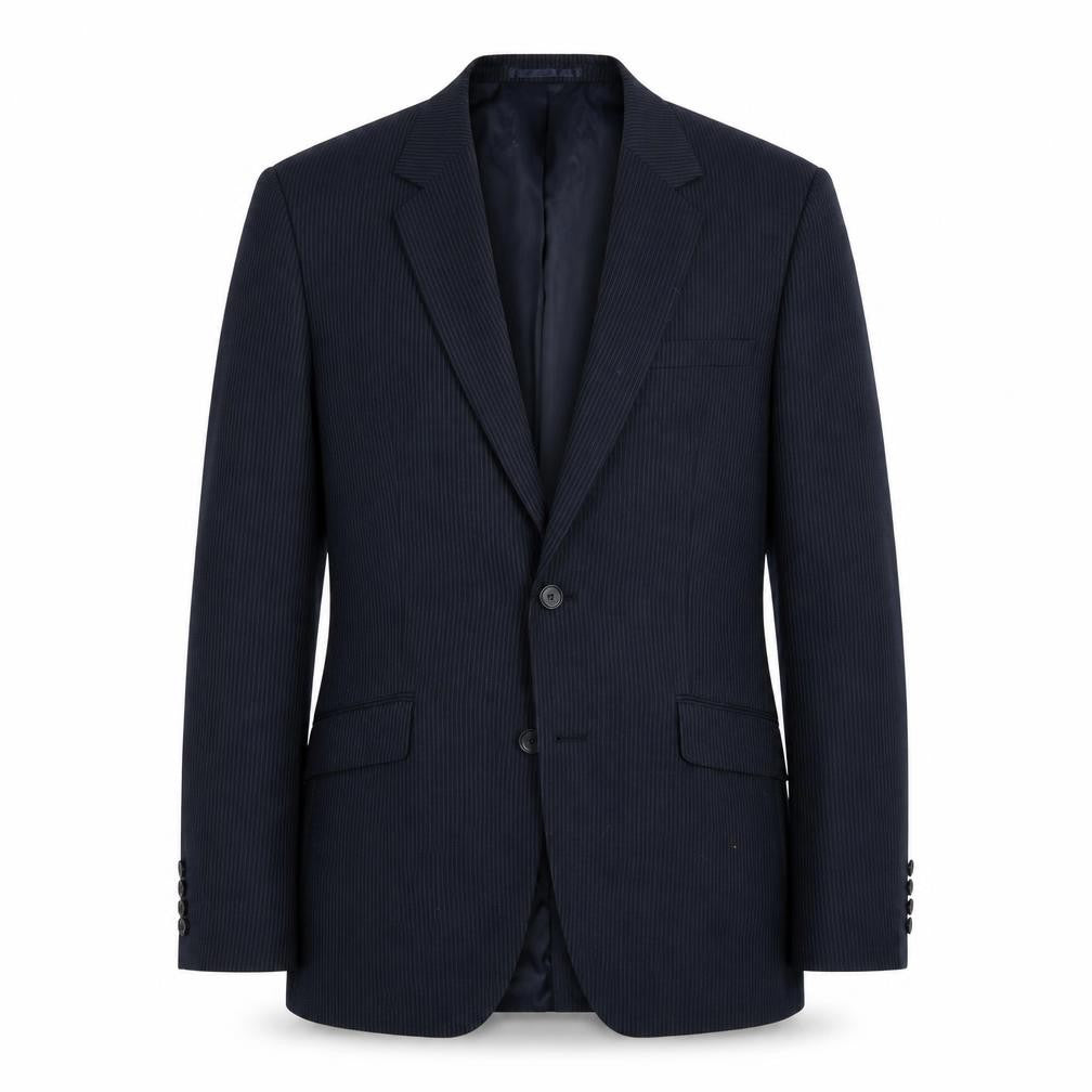 H&M Men's Black 40R Regular Blazer, 2-Button, Formal