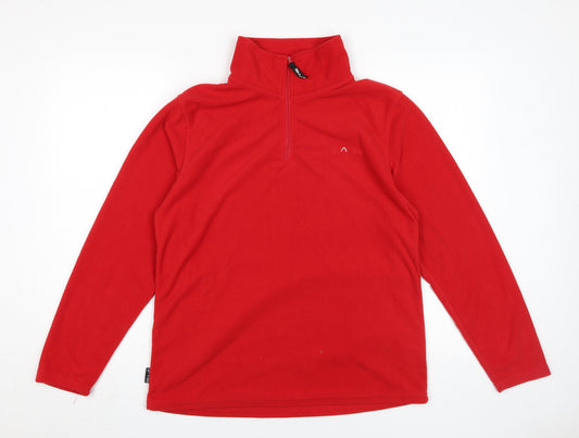 Granite Women's Red Fleece Pullover, XL, Lightweight Outdoor